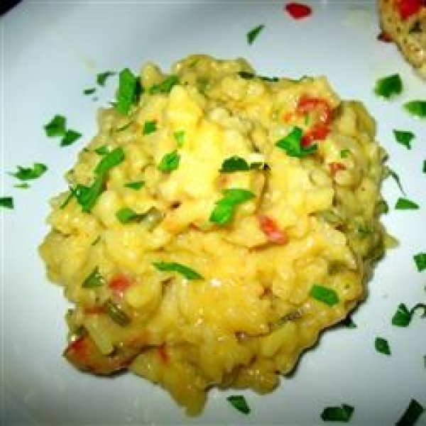 Risotto with Sun-Dried Tomatoes and Mozzarella