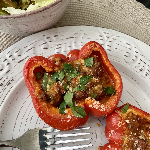 Bolognese Stuffed Bell Peppers