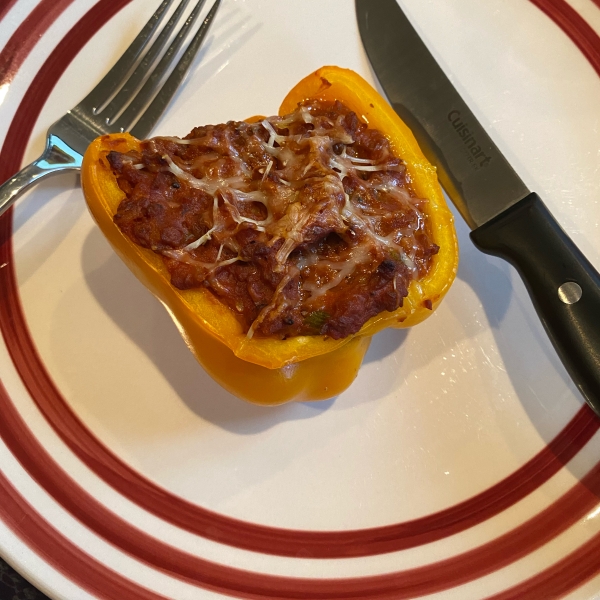 Bolognese Stuffed Bell Peppers