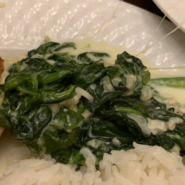 Cheesy Creamed Spinach