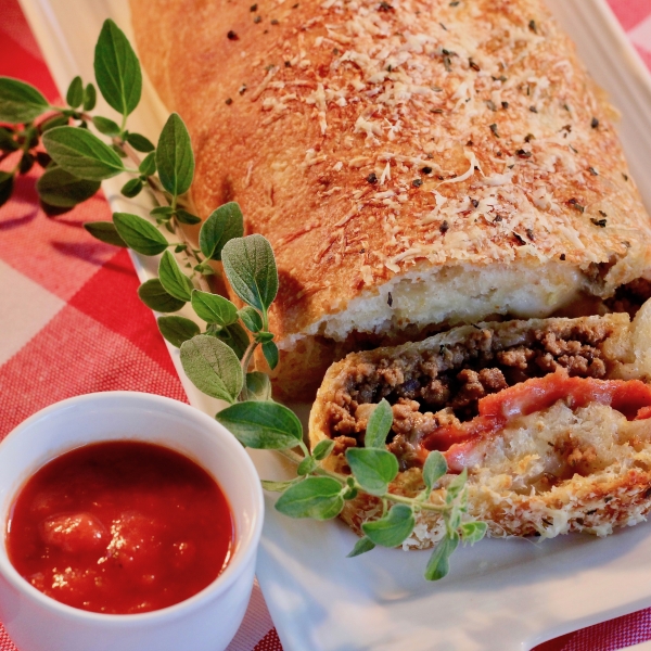 Beefy Pizza Roll-Up