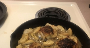 Baked Chicken Thighs with Apples and Onions