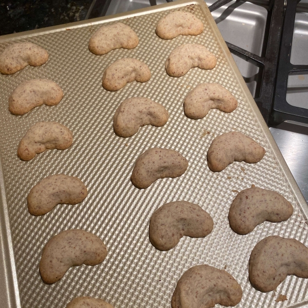 Almond Crescent Cookies