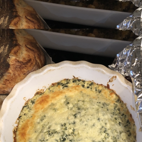 Hot Artichoke and Spinach Dip II