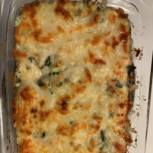 Hot Artichoke and Spinach Dip II