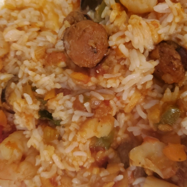 Shrimp, Sausage, and Fish Jambalaya