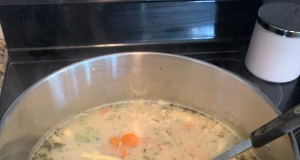 Creamy Chicken Egg Noodle Soup