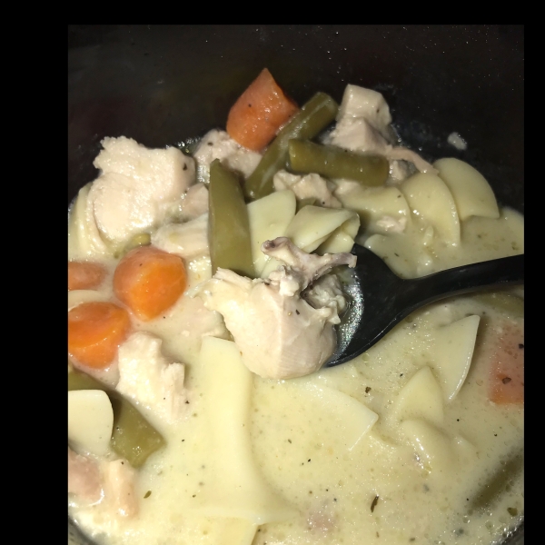 Creamy Chicken Egg Noodle Soup