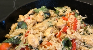 Thai Spicy Basil Chicken Fried Rice