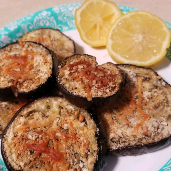 Olive Oil Roasted Eggplant with Lemon