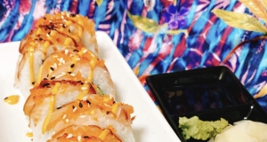 Spicy Crunchy Salmon Roll with Avocado