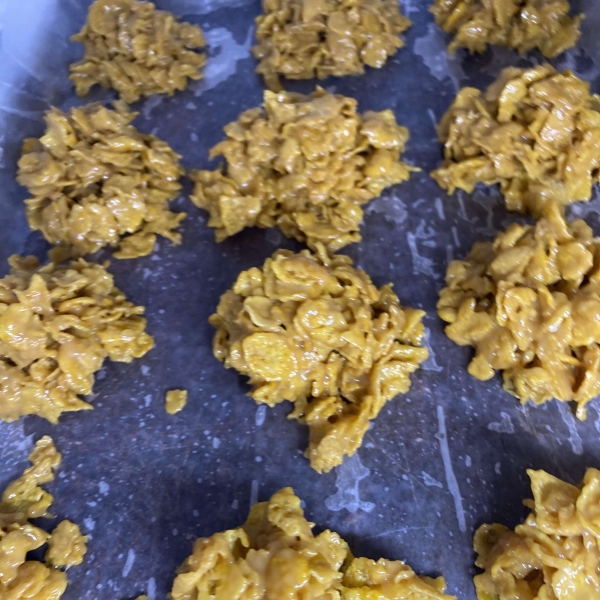 Grama's Cornflake Peanut Butter Cookies