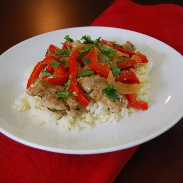 Cilantro and Pork Stir Fry