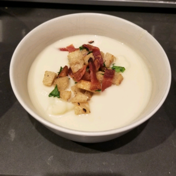 Cream of Cauliflower Soup With Bacon Gremolata