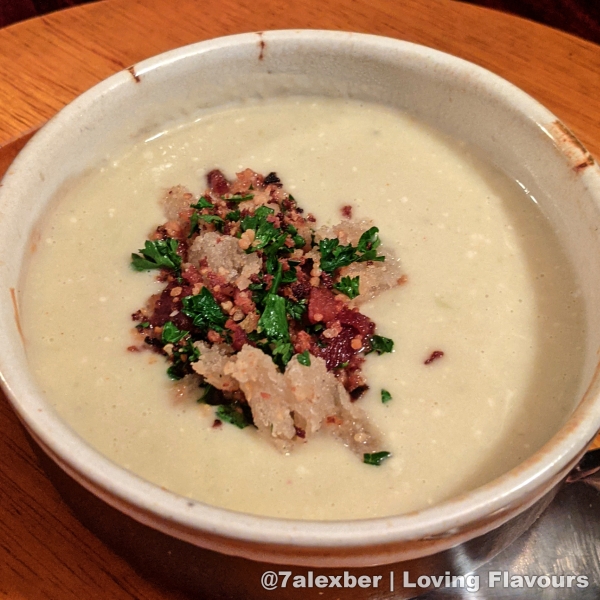 Cream of Cauliflower Soup With Bacon Gremolata