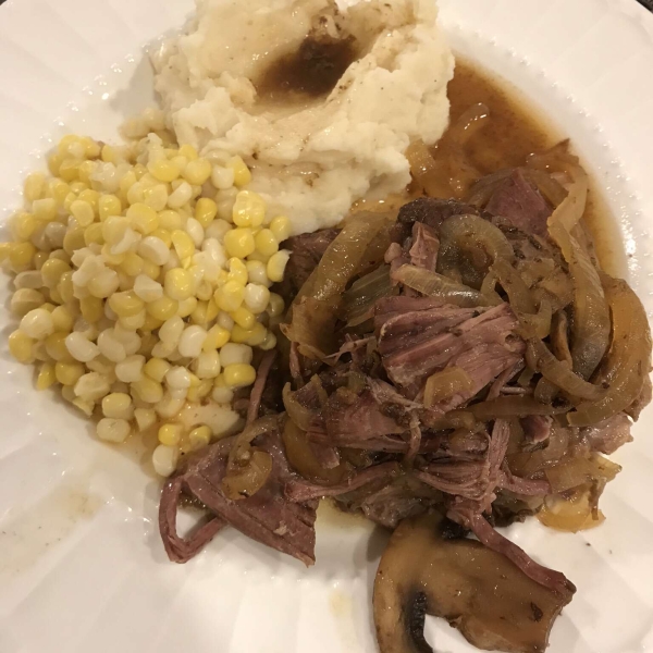 Mushroom Slow Cooker Roast Beef