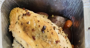 Oven-Roasted Chicken Breasts with Carrots and Red Potatoes