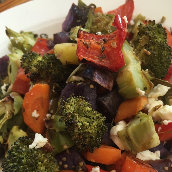 Sheet Pan Vegetable Dinner with Feta