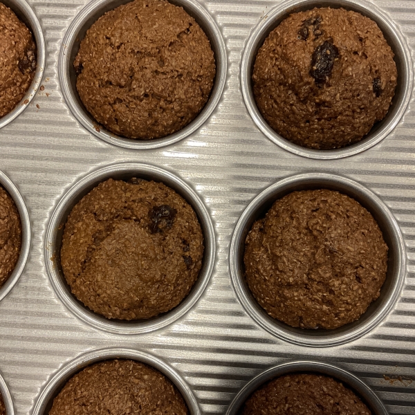 Deep Dark Old Recipe Bran Muffins