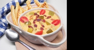 Cheeseburger and Pickle Soup