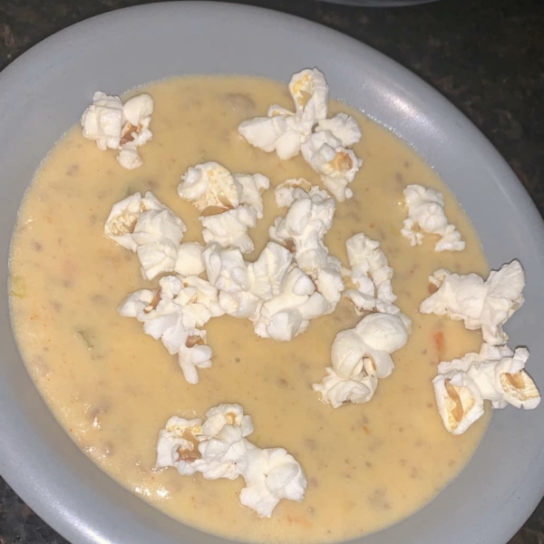 Cheeseburger and Pickle Soup
