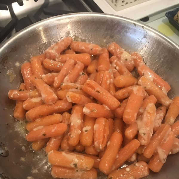 Parmesan Crusted Baby Carrots