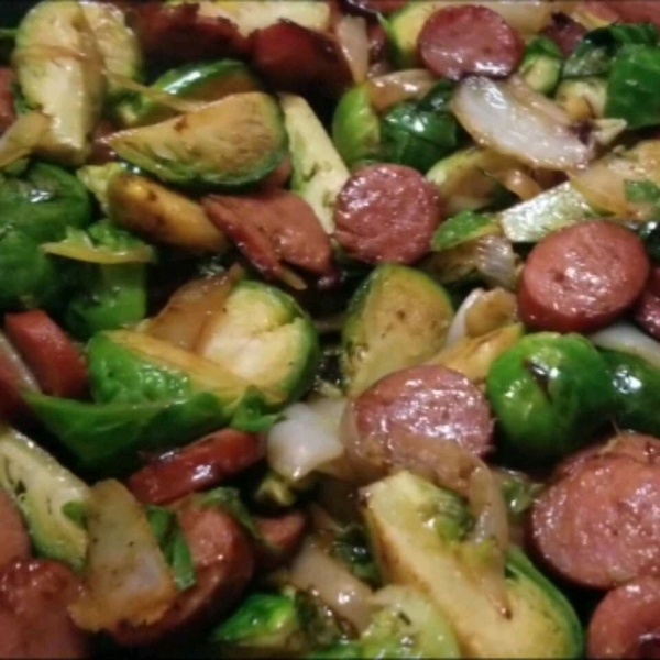 Kielbasa with Brussels Sprouts