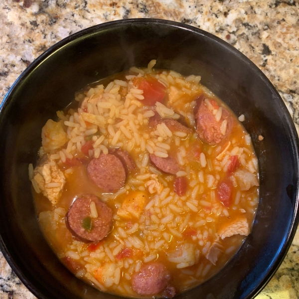 Spruced-Up Zatarain's Jambalaya