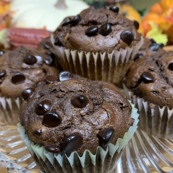 Chocolate Pumpkin Muffins