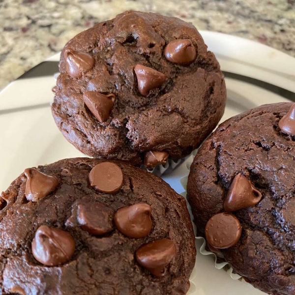 Chocolate Pumpkin Muffins