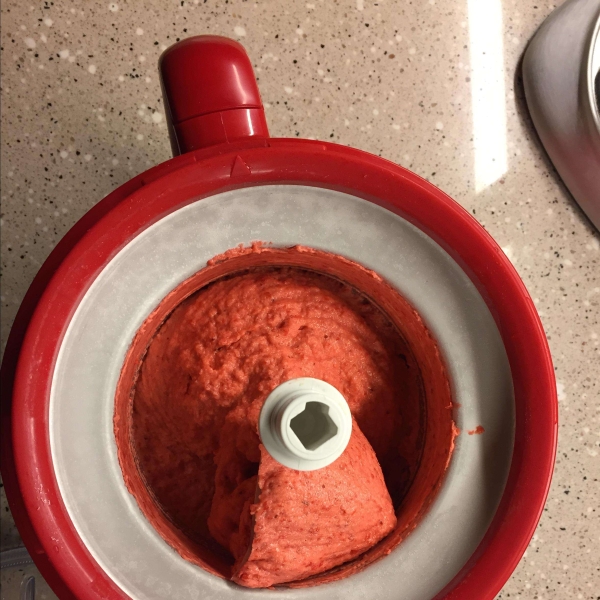 Sweet and Silky Strawberry Sorbet