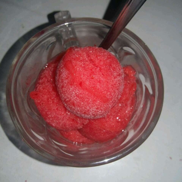 Sweet and Silky Strawberry Sorbet