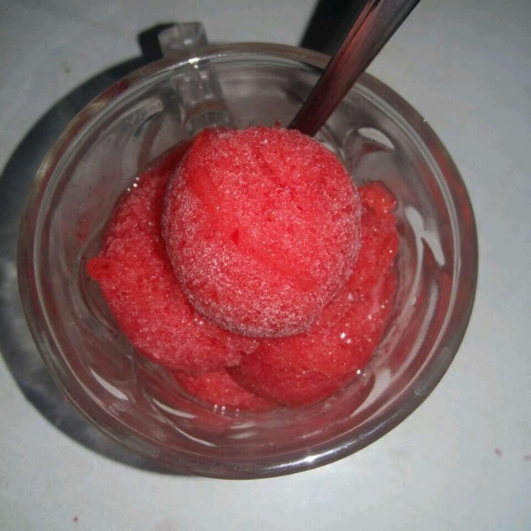 Sweet and Silky Strawberry Sorbet