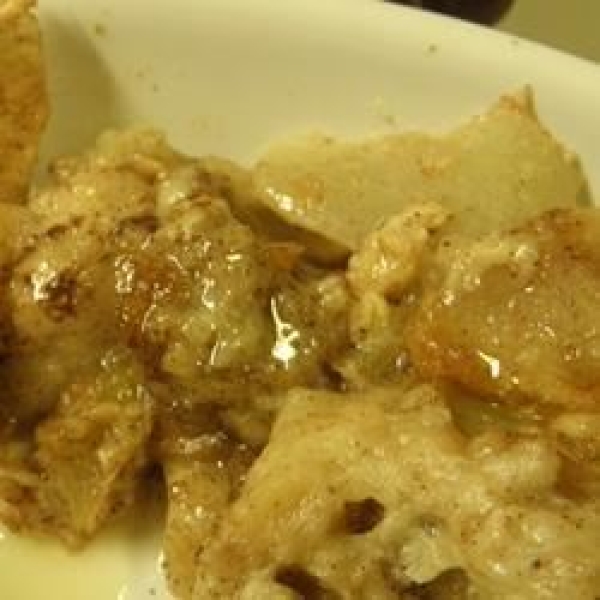 Bread Pudding with Whiskey Sauce and Fruit