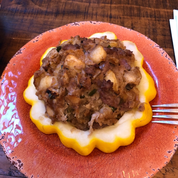 Stuffed Scalloped (Patty Pan) Squash