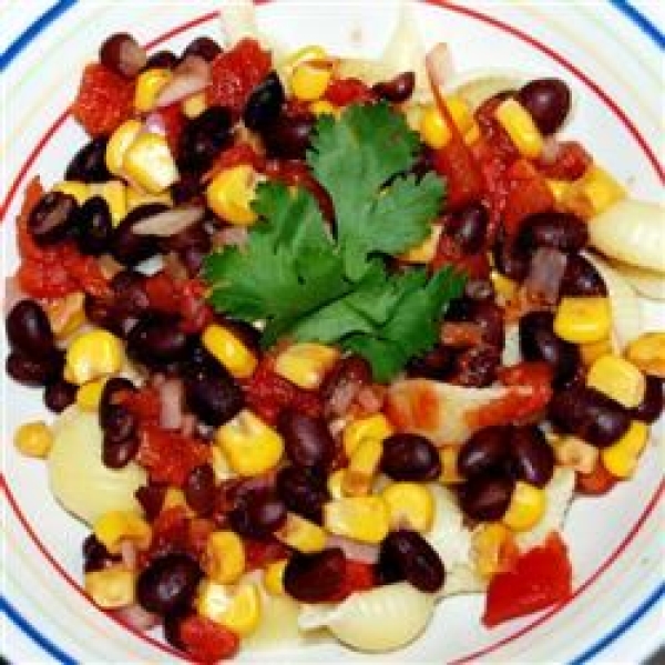 Black Bean and Corn Pasta with Chicken