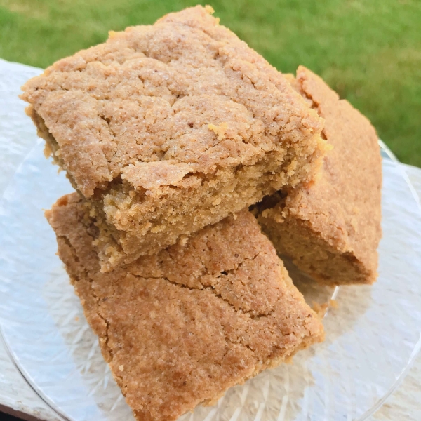 Bourbon Brown Butter Blondies