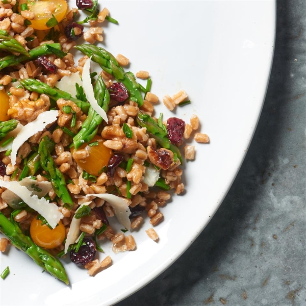 Farro Salad with Asparagus and Parmesan