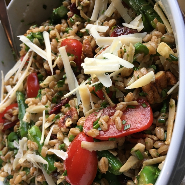 Farro Salad with Asparagus and Parmesan