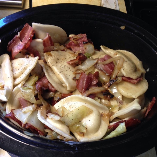 Slow Cooker Pierogie Casserole