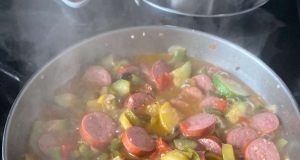 Turkey Polish Sausage and Peppers