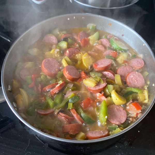 Turkey Polish Sausage and Peppers