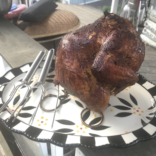 Peruvian Style Beer Can Chicken