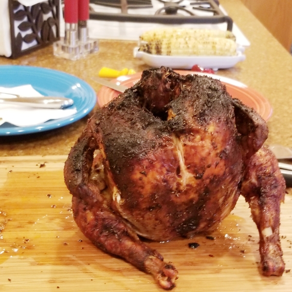 Peruvian Style Beer Can Chicken