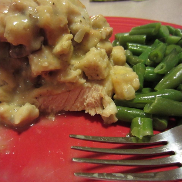 Crazy Good Stuffing and Baked Chops