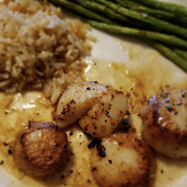 Simply Seared Scallops