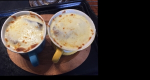 French Onion Soup With Browned Garlic