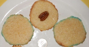 Sugared Danish Butter Cookies with Pecan Halves
