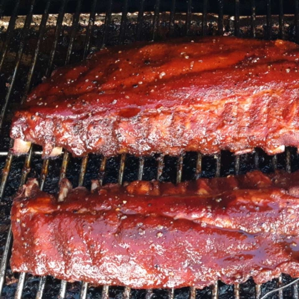 Sweet Smoked Pork Ribs