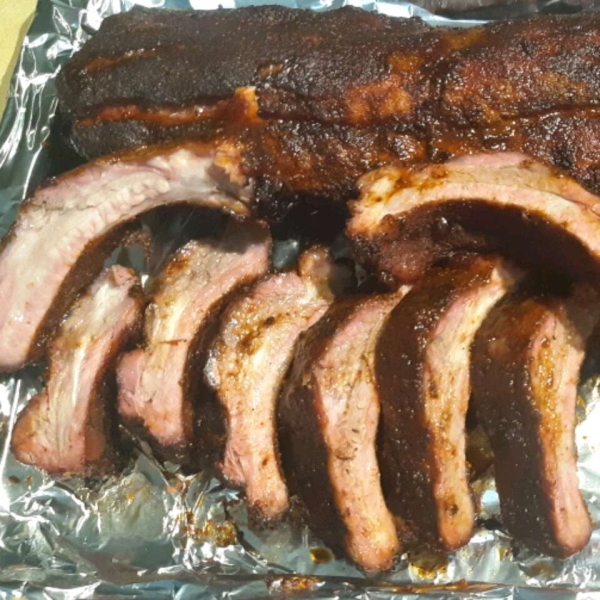 Sweet Smoked Pork Ribs